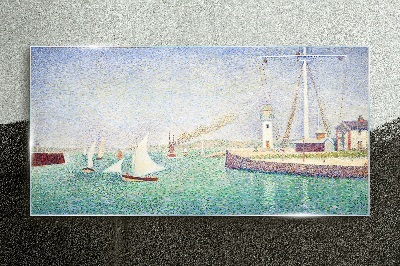 Obraz na Szkle Wejście do portu Seurat