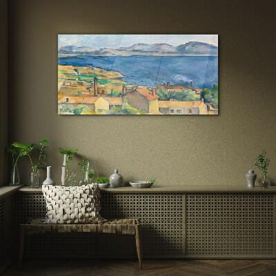 Obraz na Szkle Bay of Marsylia Cézanne