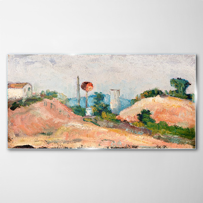 Obraz Szklany Railroad Cut Cézanne