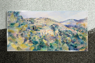 Obraz Szklany Widok Góry Malarstwo