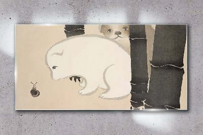 Obraz na Szkle Abstrakcja Azjatki Zwierzęta