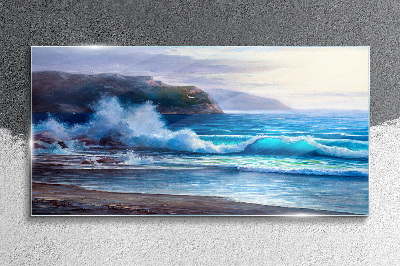 Obraz Szklany Spokojne fale oceanu