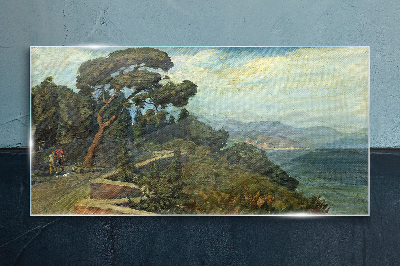 Obraz na Szkle malarstwo drzewa przyroda