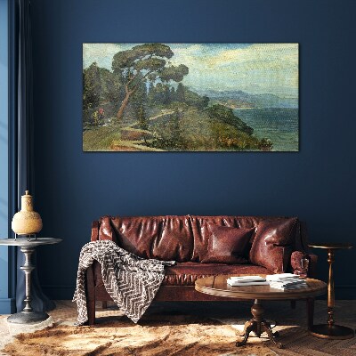 Obraz na Szkle malarstwo drzewa przyroda