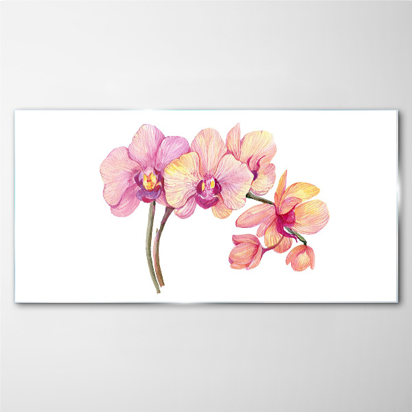 Obraz Szklany Kwiatowe piękno orchidei