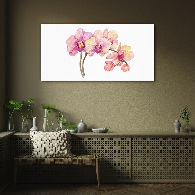 Obraz Szklany Kwiatowe piękno orchidei