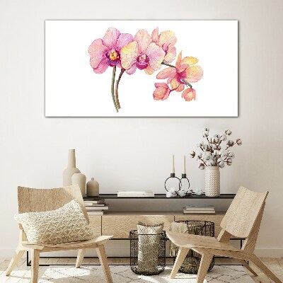 Obraz Szklany Kwiatowe piękno orchidei