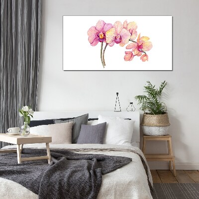 Obraz Szklany Kwiatowe piękno orchidei