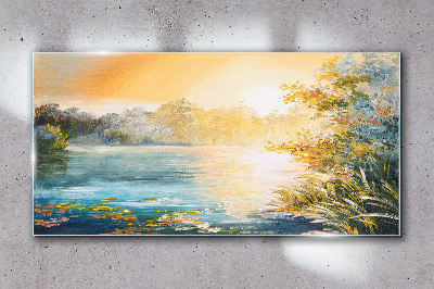 Obraz na Szkle Abstrakcja Jezioro Przyroda