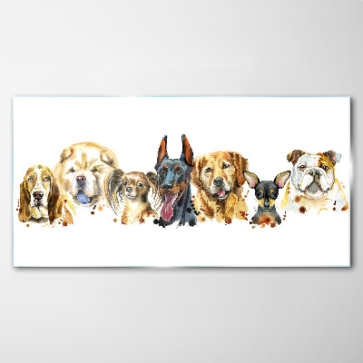 Obraz na Szkle Malarstwo zwierzęta psy