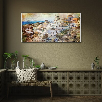 Obraz Szklany Miasto morze pejzaż miejski