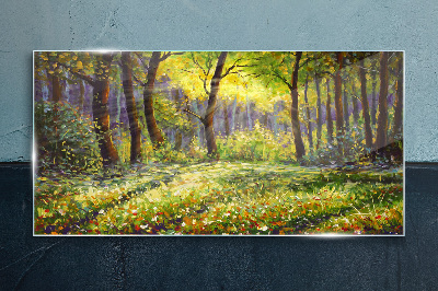 Obraz na Szkle las kwiaty przyroda