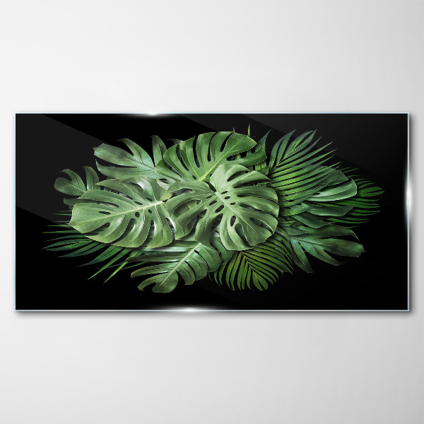 Obraz Szklany liście roślina