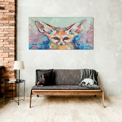 Obraz na Szkle abstrakcja zwierzę lis