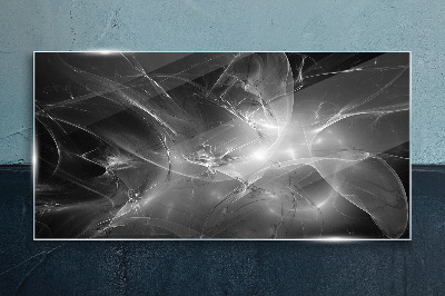 Obraz Szklany Futurystyczne abstrakcje w monochromie