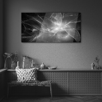 Obraz Szklany Futurystyczne abstrakcje w monochromie