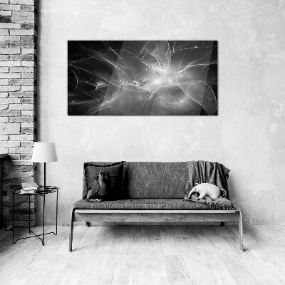 Obraz Szklany Futurystyczne abstrakcje w monochromie