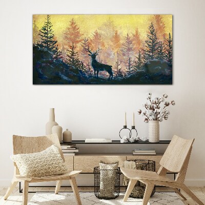 Obraz na Szkle las zwierzę jeleń
