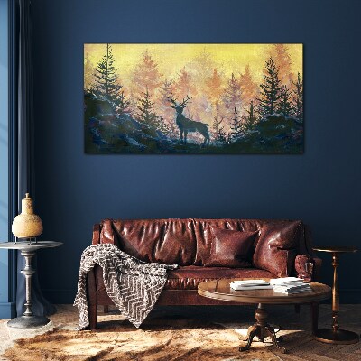 Obraz na Szkle las zwierzę jeleń