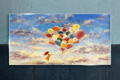 Obraz na Szkle Nowoczesny niebo balony