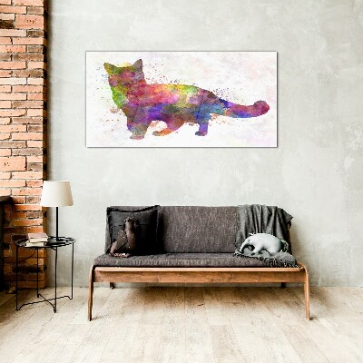 Obraz Szklany Abstrakcja Zwierzę Kot