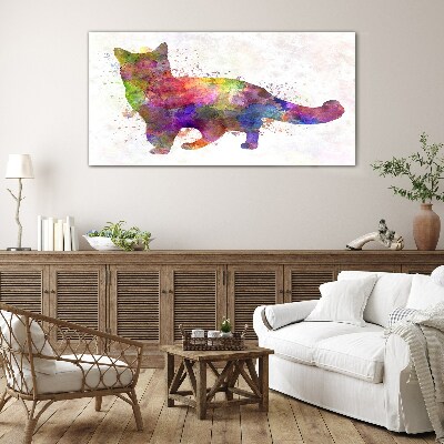 Obraz Szklany Abstrakcja Zwierzę Kot