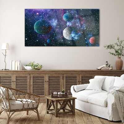 Obraz Szklany Kosmiczny krajobraz planetarny