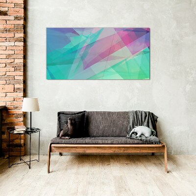 Obraz na Szkle Przezroczyste geometrie w pastelowych odcieniach