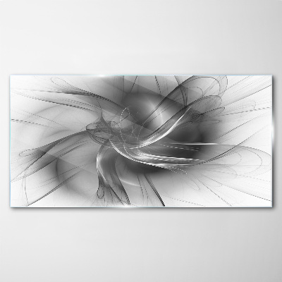 Obraz Szklany Abstrakcyjne wiry w monochromatycznej tonacji