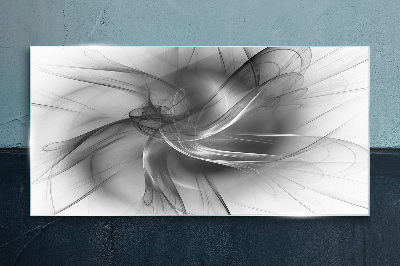 Obraz Szklany Abstrakcyjne wiry w monochromatycznej tonacji