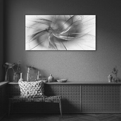 Obraz Szklany Abstrakcyjne wiry w monochromatycznej tonacji