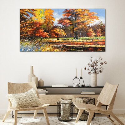 Obraz na Szkle las jesień przyroda