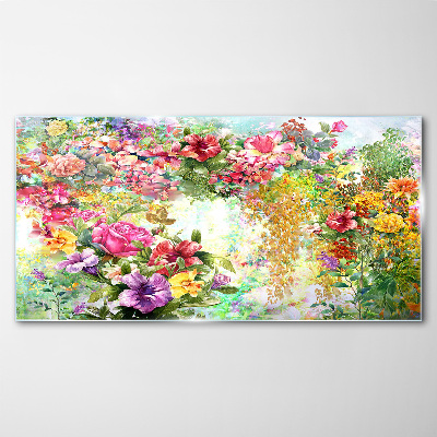 Obraz Szklany Abstrakcja Kwiaty Natura