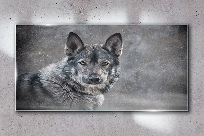 Obraz Szklany Zima Śnieg Zwierzę Wilk Pies