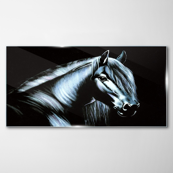 Obraz na Szkle Abstrakcja Zwierzę Koń