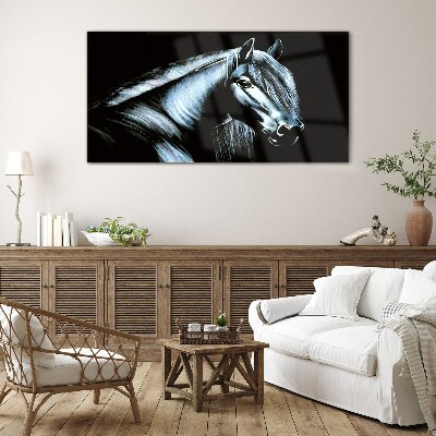 Obraz na Szkle Abstrakcja Zwierzę Koń