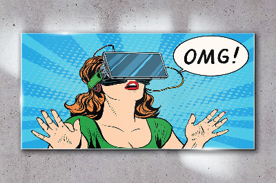 Obraz na Szkle abstrakcja VR okulary