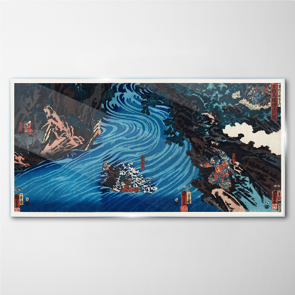 Obraz Szklany Abstrakcja Azja Rzeka