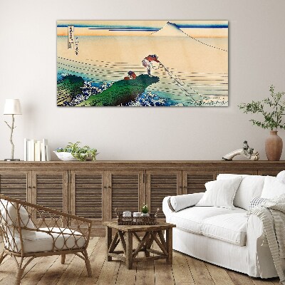 Obraz na Szkle Fishermen by the Shore