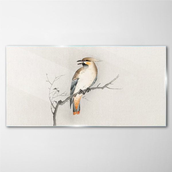 Obraz Szklany Gałąź Zwierzęta Ptaki