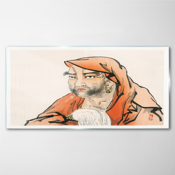 Obraz na Szkle Portret kobiety w tradycyjnym stroju