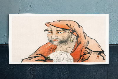 Obraz na Szkle Portret kobiety w tradycyjnym stroju