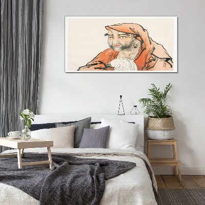 Obraz na Szkle Portret kobiety w tradycyjnym stroju