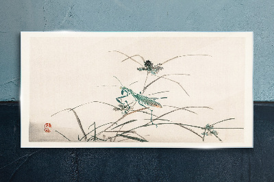 Obraz na Szkle Azjatycki gałęzie owady