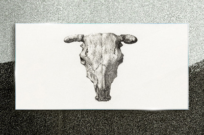 Obraz Szklany Rysunek Zwierzę Krowa Czaszka