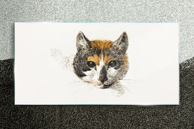 Obraz na Szkle Rysunek Zwierzę Kot