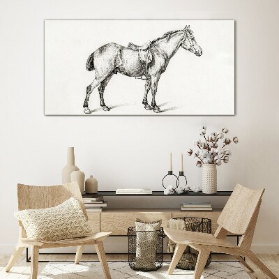 Obraz na Szkle Rysunek Zwierzę Koń