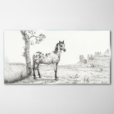 Obraz na Szkle Rysunek Zwierzęta Koń