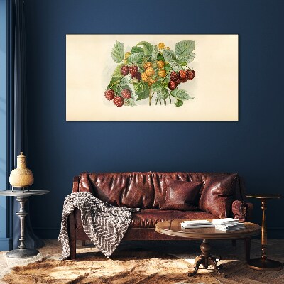 Obraz Szklany owoce jagody