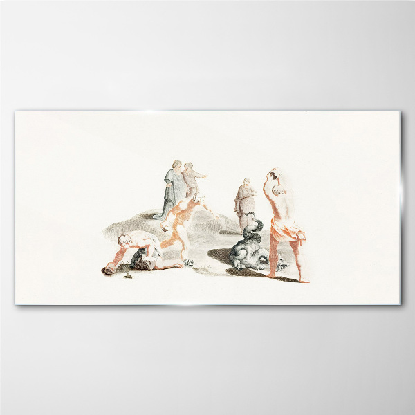 Obraz na Szkle Scena mitologiczna w pastelowych odcieniach